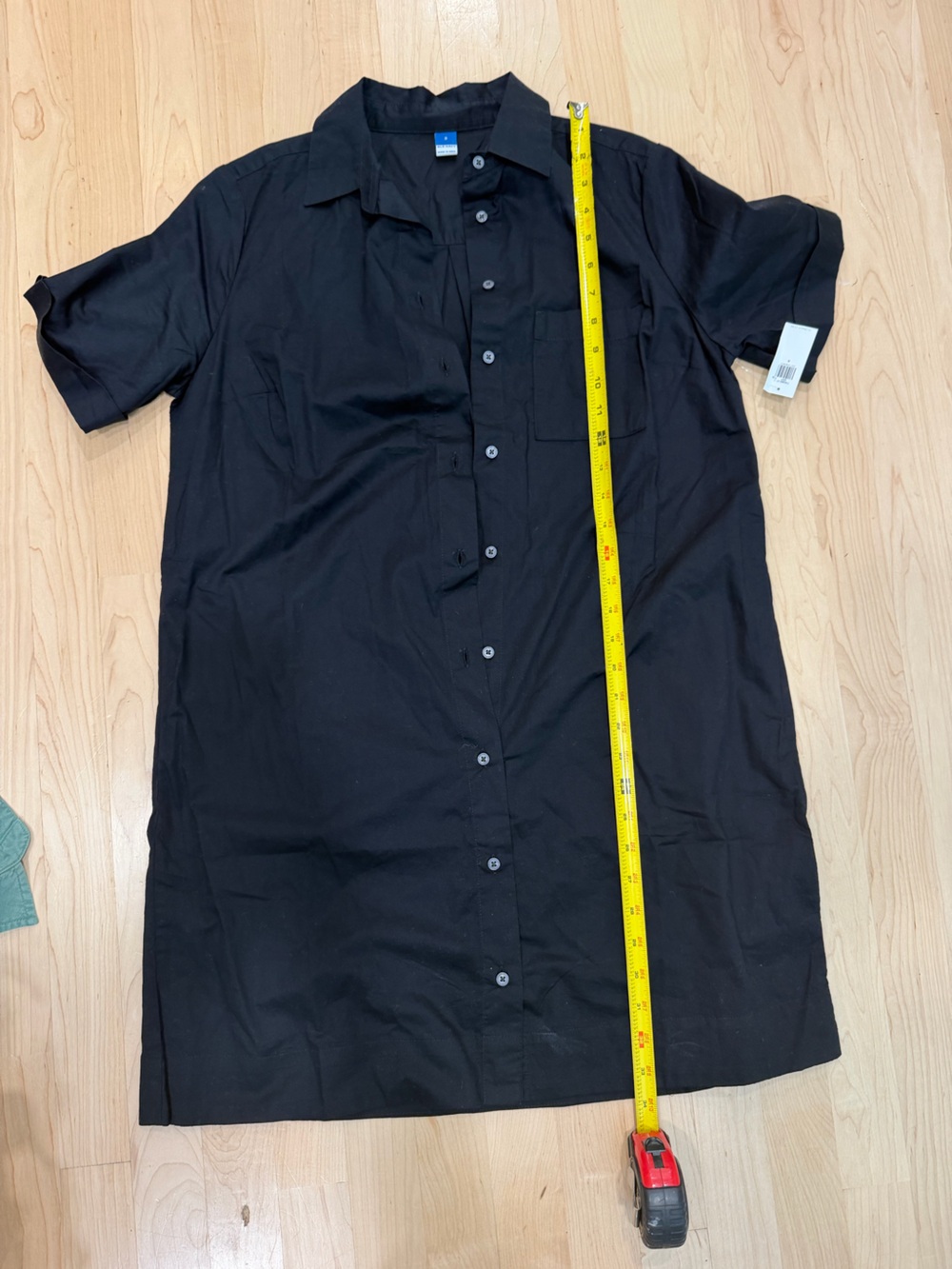 Old Navy Black Women's Mini Shirt Dress